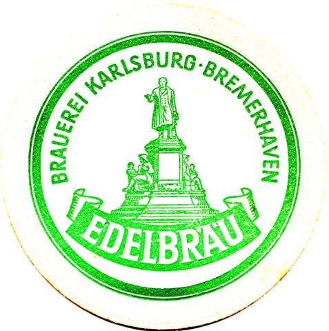 bremerhaven hb-hb karlsburg rund 1a (215-edelbru-grn)